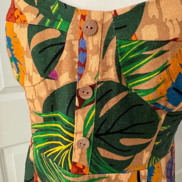 FARM Rio. Sand Painted Toucans Mini Dress Small - Picture 6 of 15